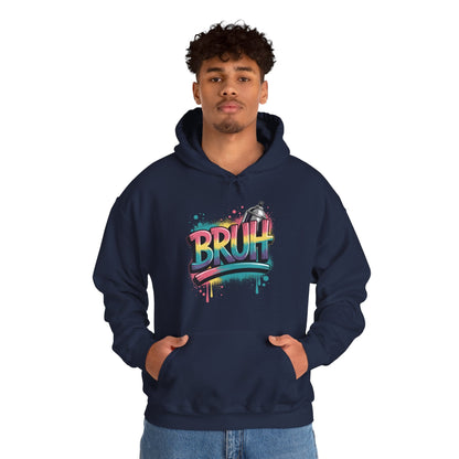 Bruh Graffiti Funny Saying Street Art Meme Men Boys Kids Hoodie