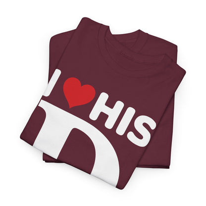 Funny Valentine's Day Couple Matching I Love His Dedication T-Shirt