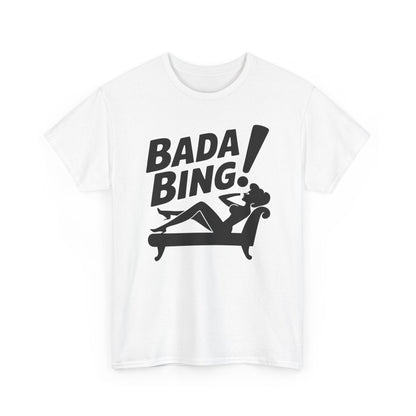 Funny Vintage Bada Sarcastic Bing Retro Sexy Girl Bada Bam T-Shirt