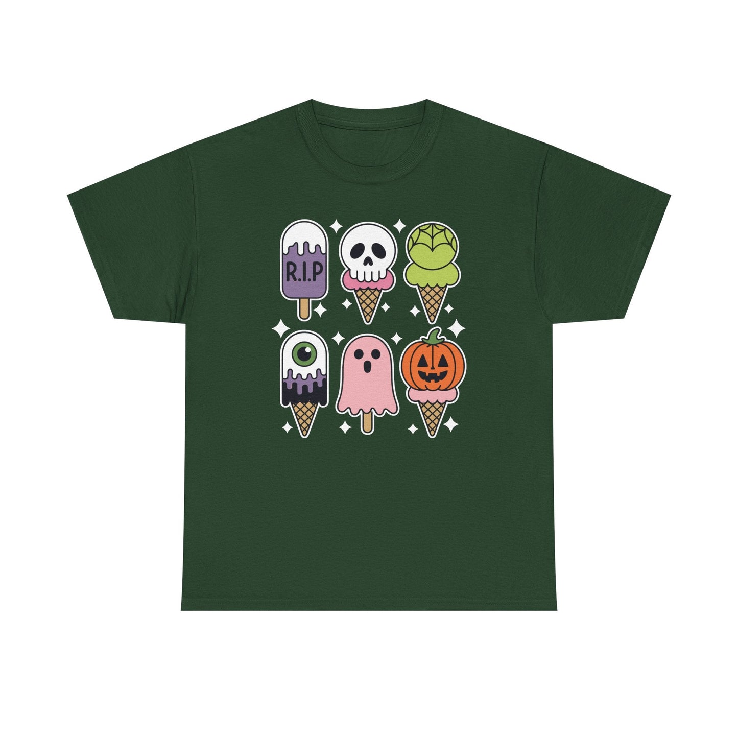 Horror Movie Summer Popsicle Halloween Ice Cream Summer-ween T-Shirt for Men Women