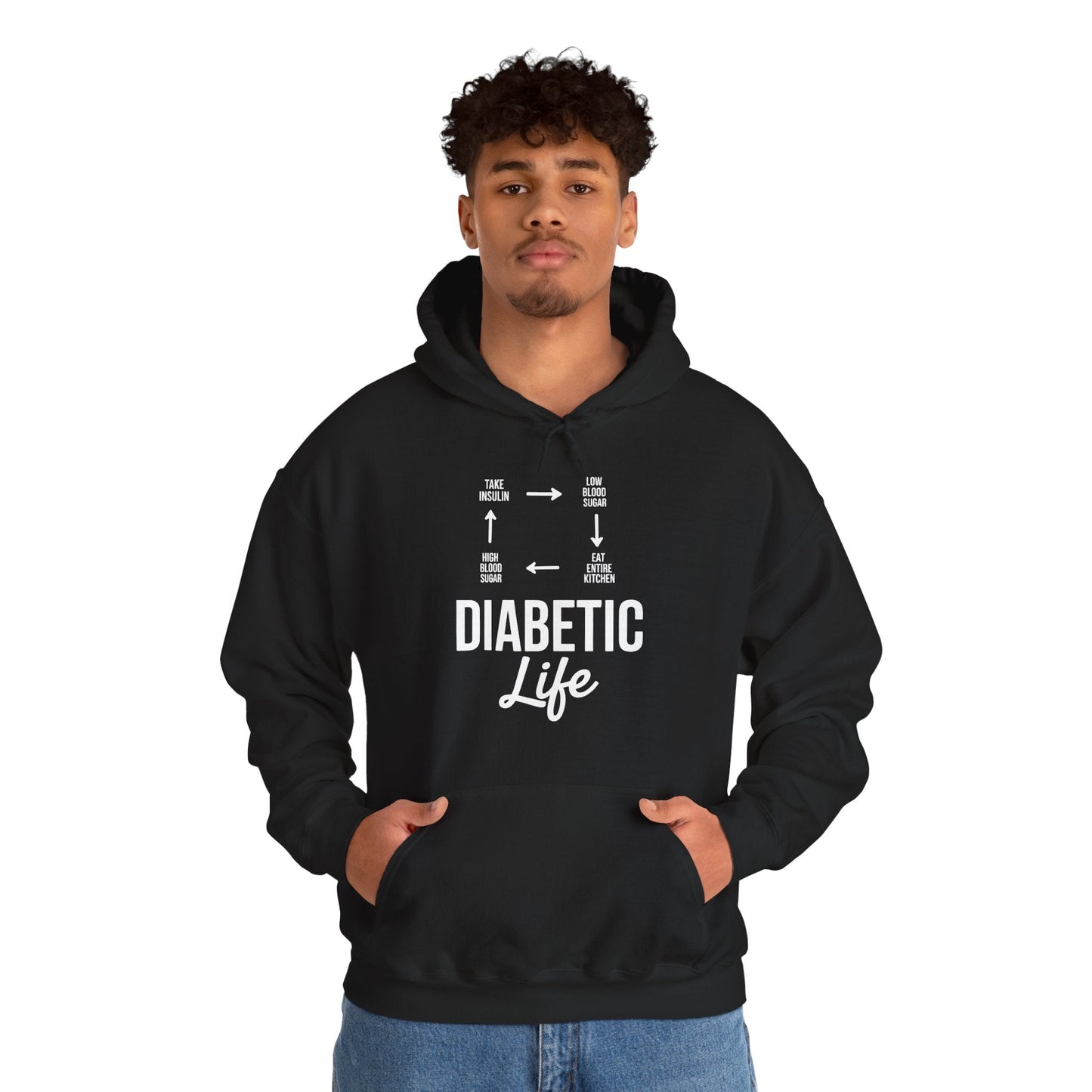 Funny Diabetic Type 1 Diabetes T1D Diabetes Awareness Hoodie