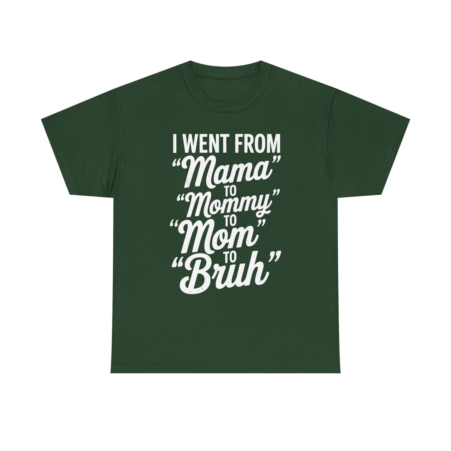 I Went From Mama to Mommy Mom Bruh Funny Mothers Day Women T-Shirt