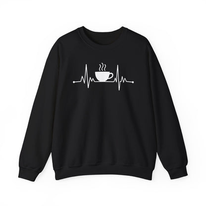 Coffee Heartbeat Drinking Coffee Sweatshirt