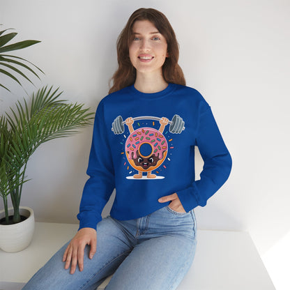 Funny Weightlifing Fitness Workout Gym Donut Lover Sweatshirt