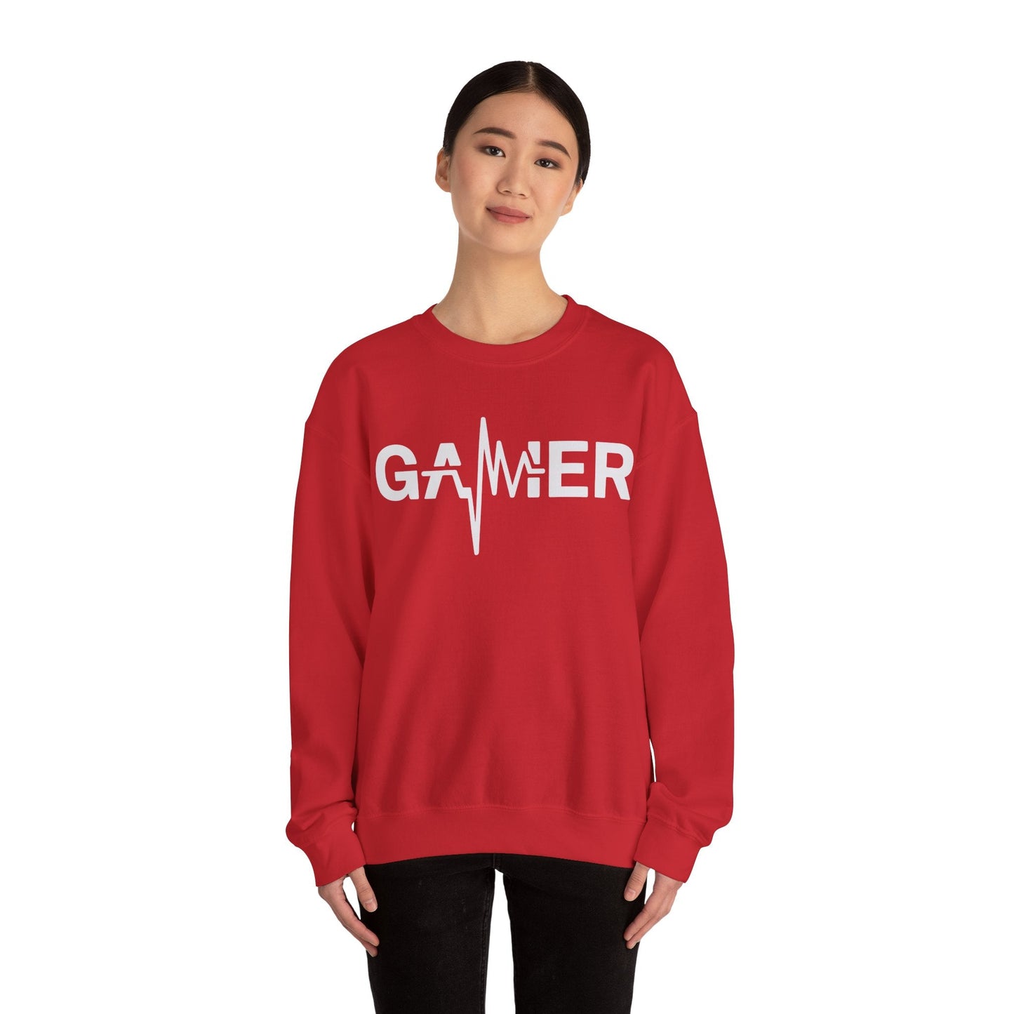 Gamer Heartbeat Video Games Graphic Sweatshirt