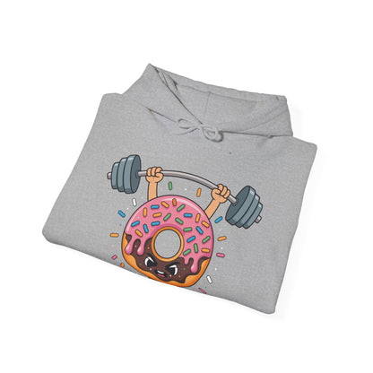 Funny Weightlifing Fitness Workout Gym Donut Lover Hoodie