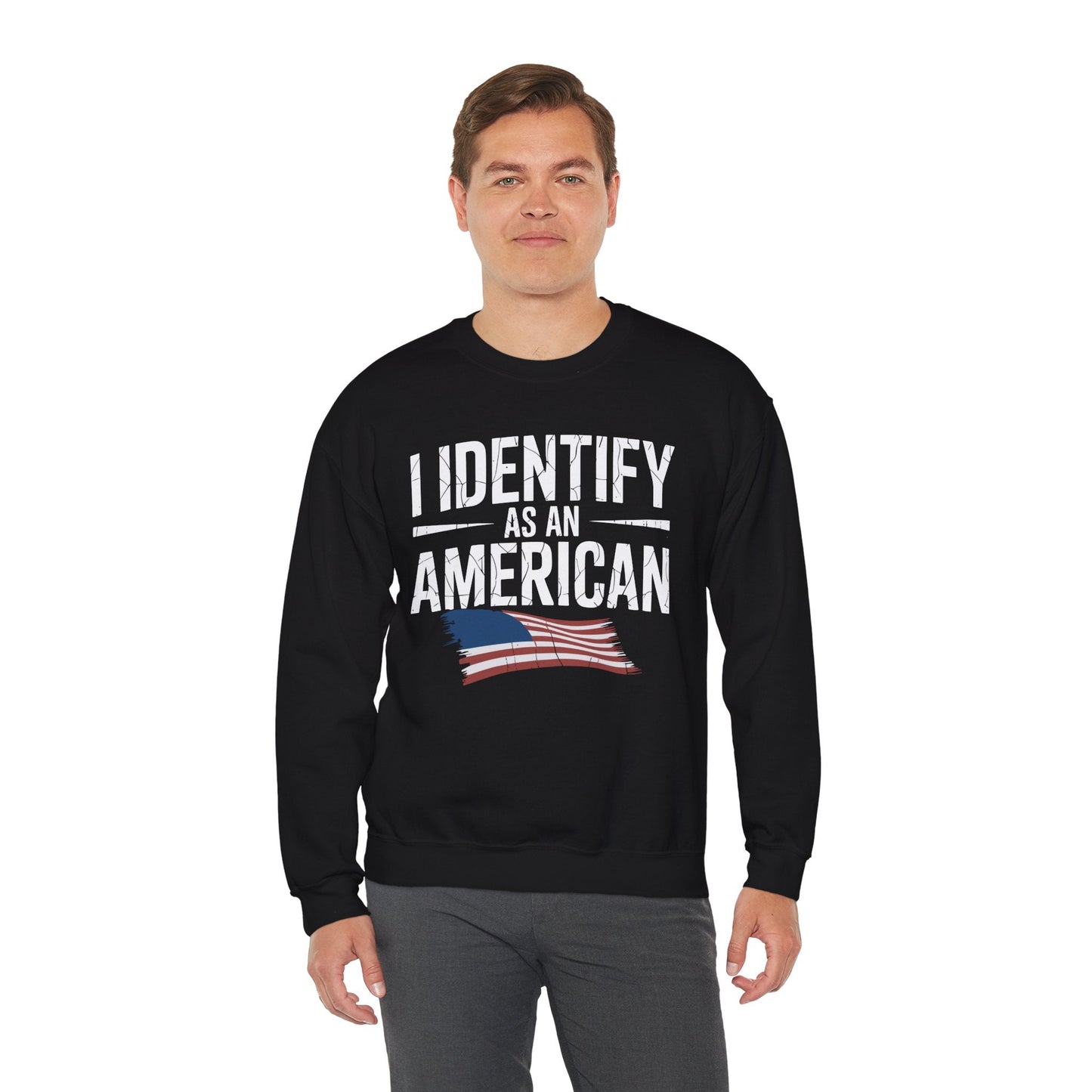 I Identify as an American No Identity Politics USA Sweatshirt