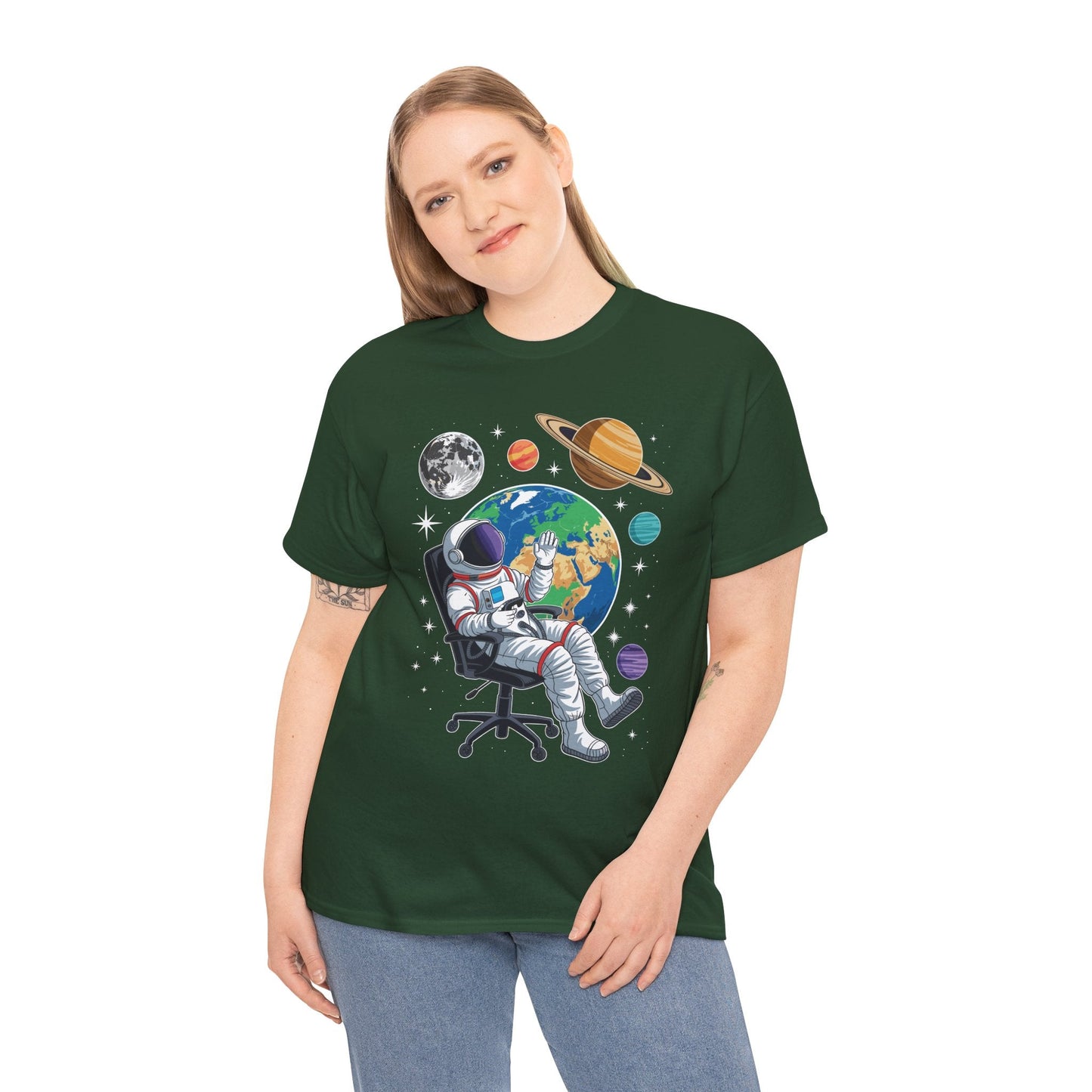 Astronaut Gamer Space Gaming System Planets T-Shirt
