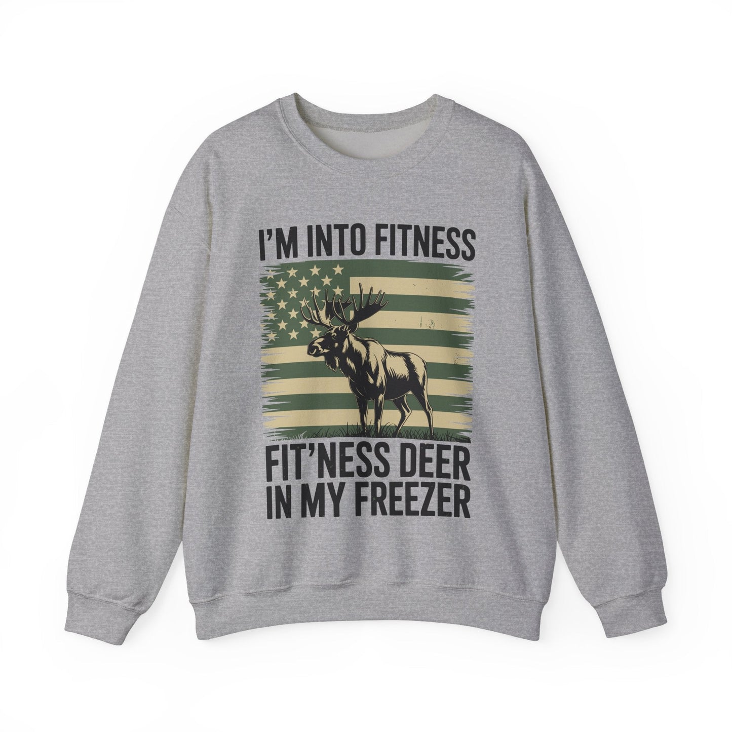 Hunting Im Into Fitness Fit Ness Deer Freezer Men Women Sweatshirt