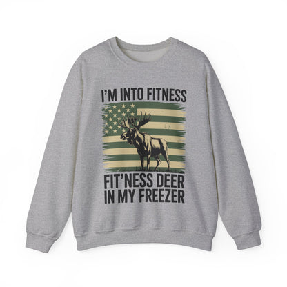 Hunting Im Into Fitness Fit Ness Deer Freezer Men Women Sweatshirt