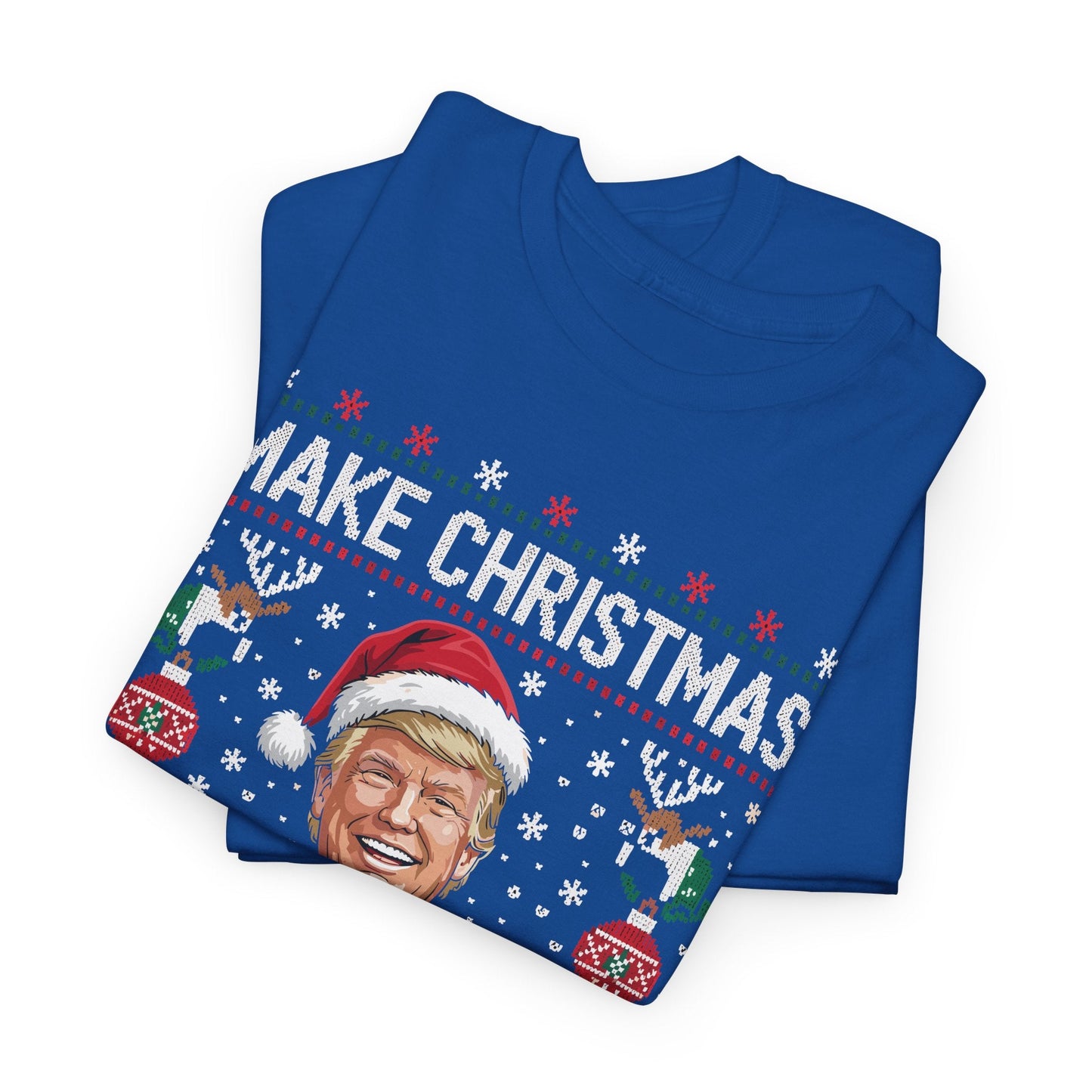Funny Trump Make Christmas Great Again Xmas Pajamas Ugly T-Shirt