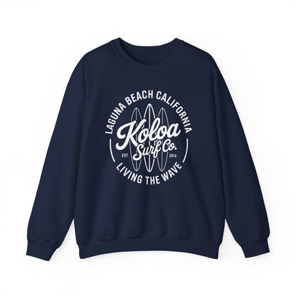 Koloa Surf Laguna Boards Logo Lightweight, Graphic Sweatshirt