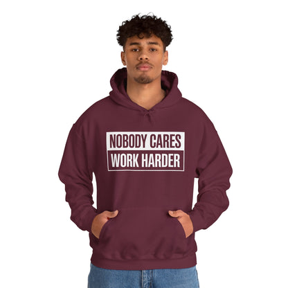 Nobody Cares Work Harder Fitness Workout Gym Gift Hoodie