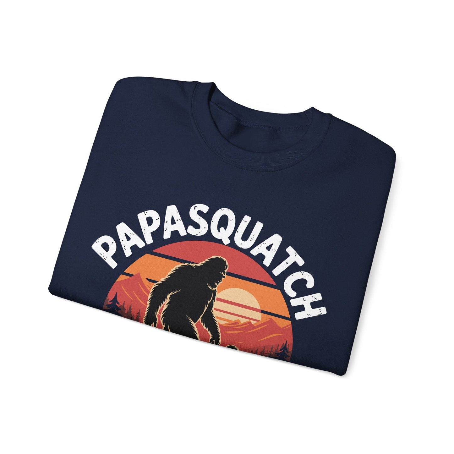 Retro Papa Squatch Like A Grandpa Funny Bigfoot Sasquatchy Sweatshirt