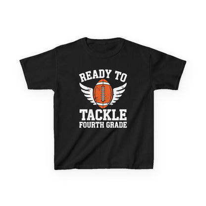 Ready To Tackle Fourth Grade Back To School Football T-Shirt