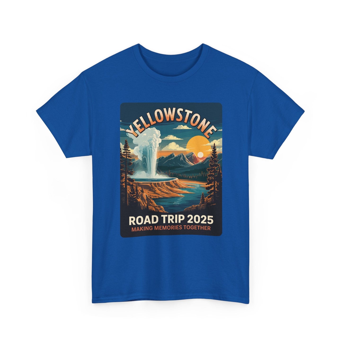 Yellowstone Family Road Trip 2025 National Park Outdoor T-Shirt