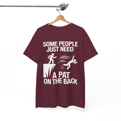 Funny Pat On The Back Adult Sarcastic Design T-Shirt