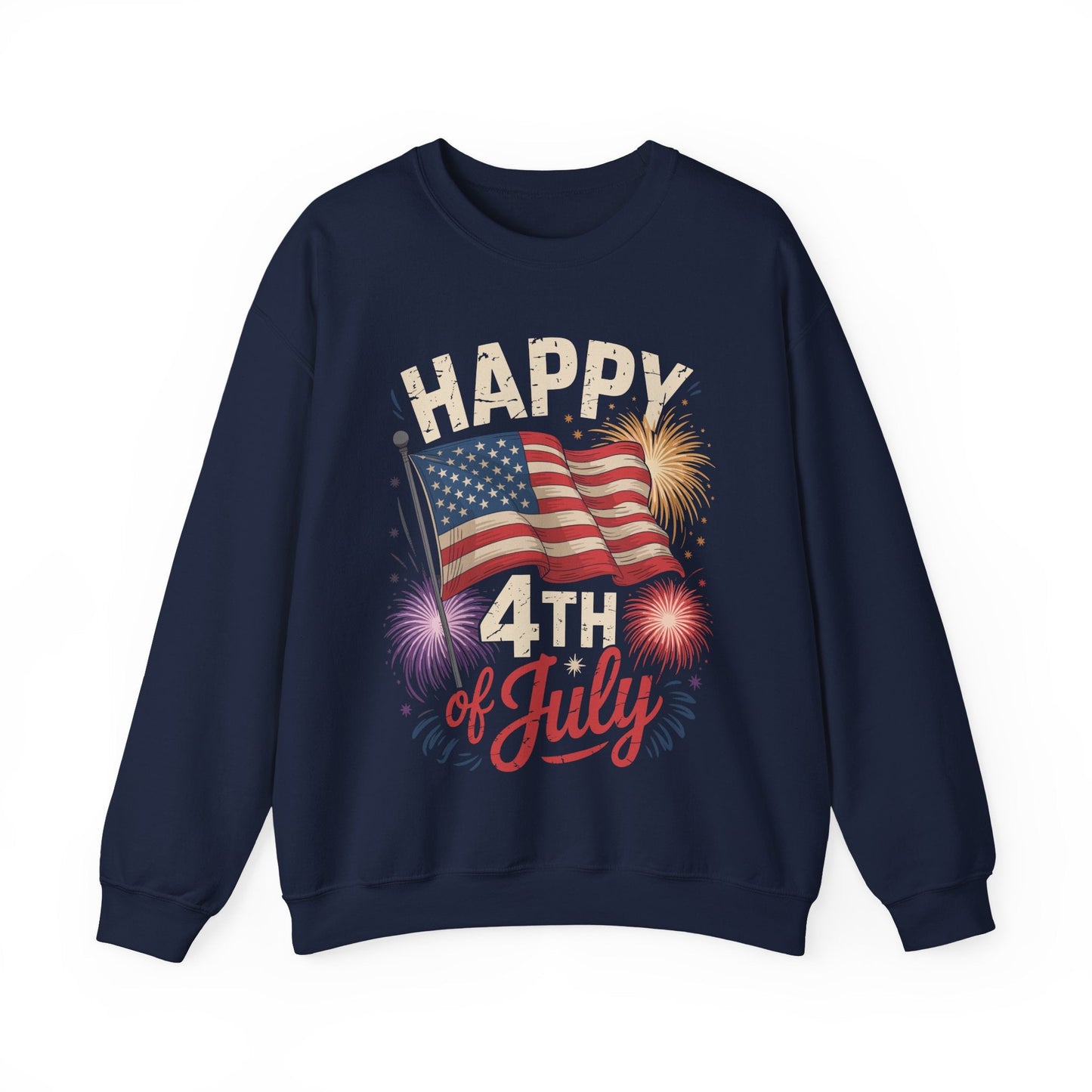Happy 4th Of July Patriotic American US Flag 4th Of July Sweatshirt