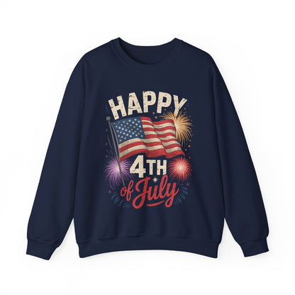 Happy 4th Of July Patriotic American US Flag 4th Of July Sweatshirt