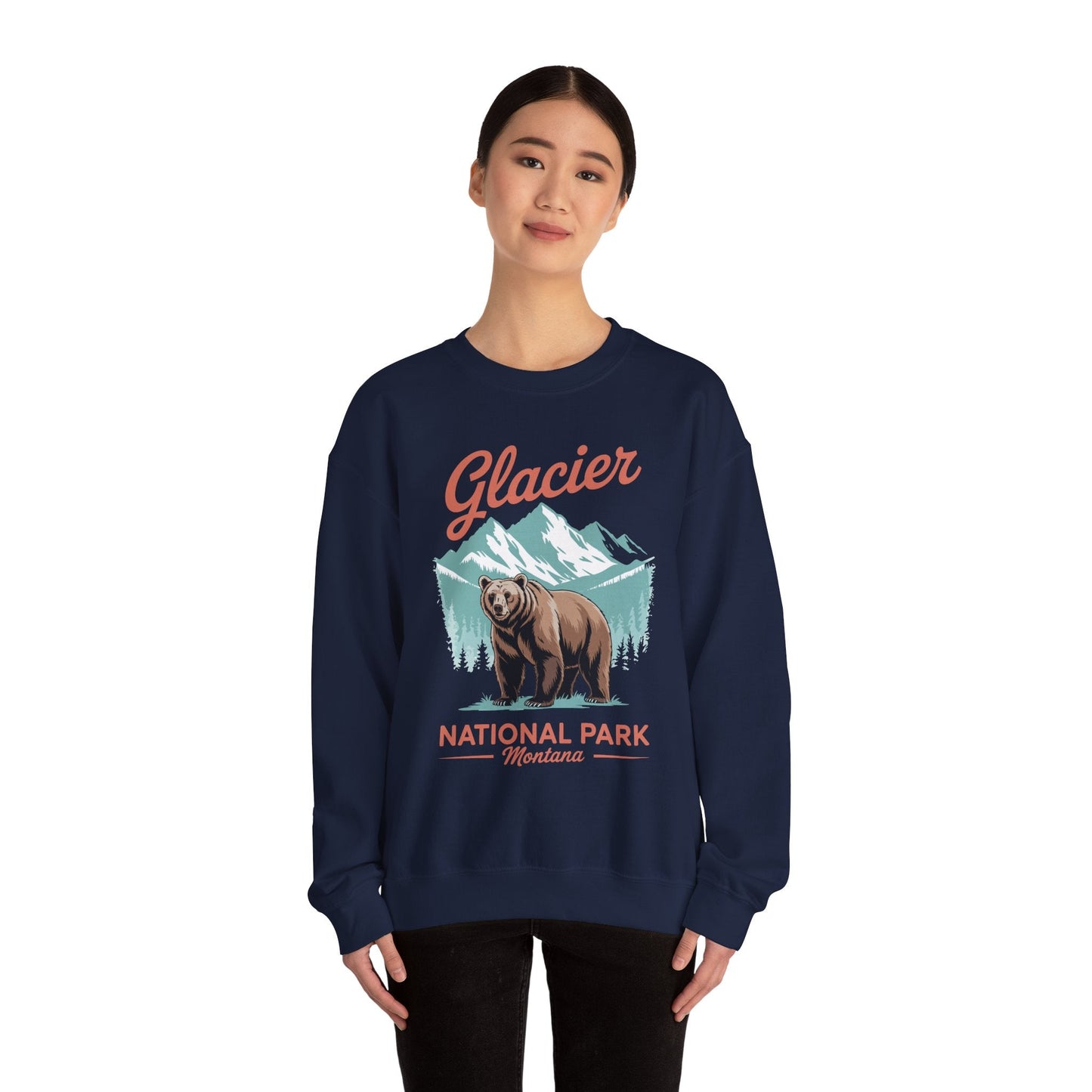 Glacier National Park retro Sweatshirt