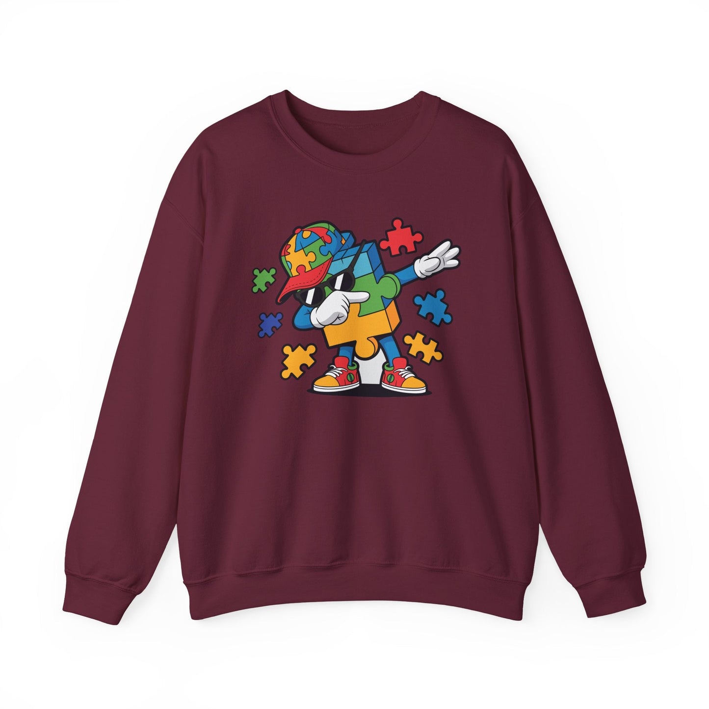 Dabbing Puzzle Autism Awareness Sweatshirt