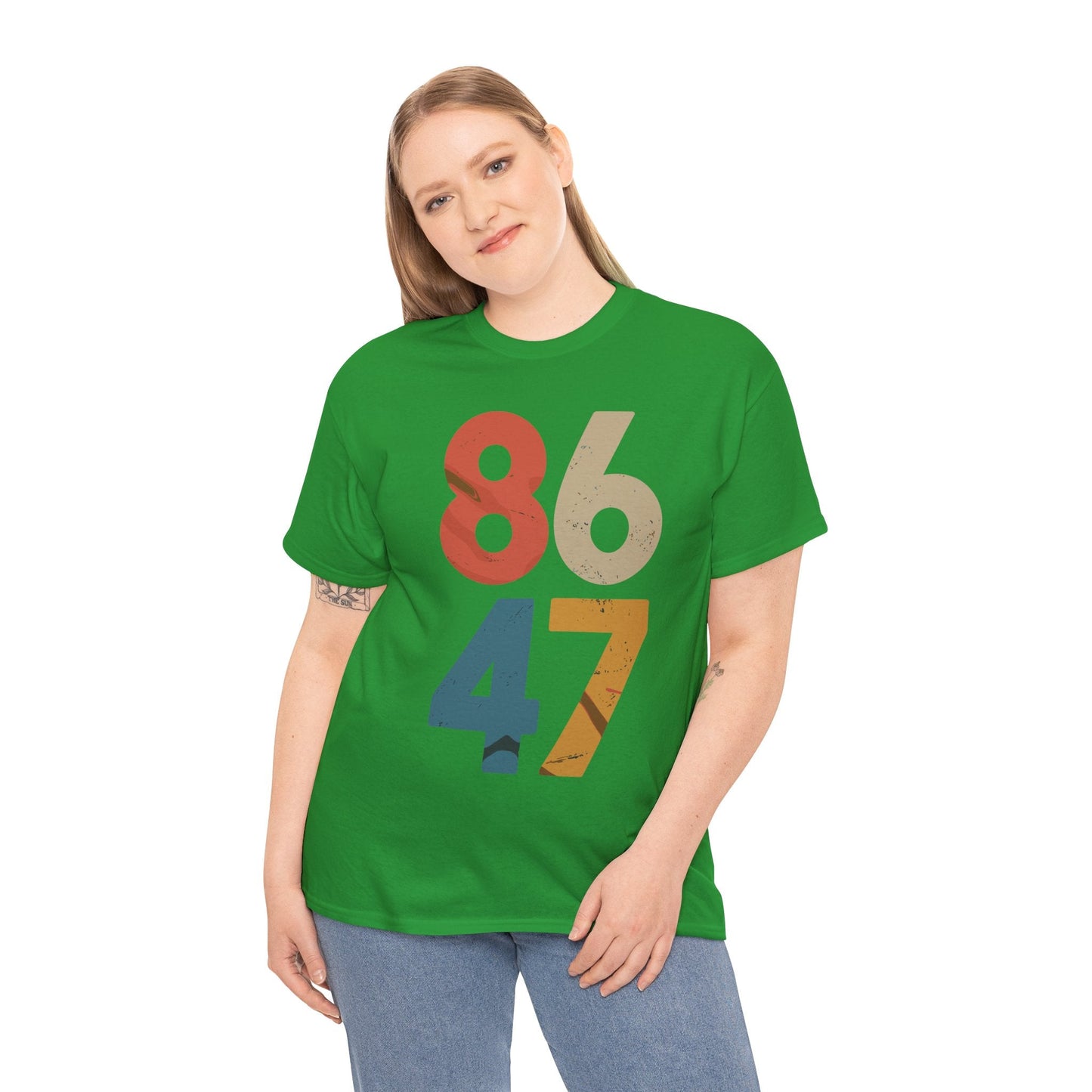 Classic Vintage 80s Style 86 47 Anti Trump T-Shirt
