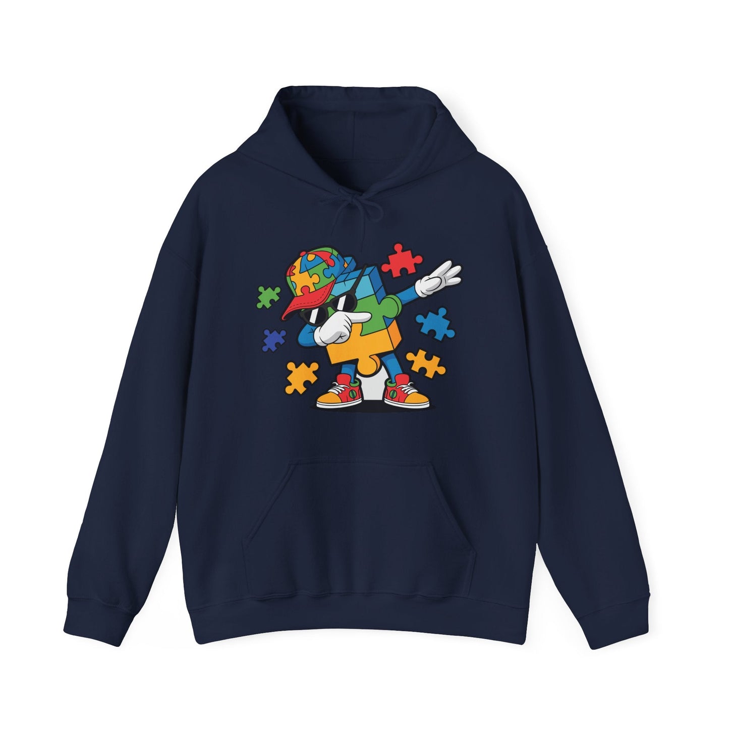 Dabbing Puzzle Autism Awareness Hoodie