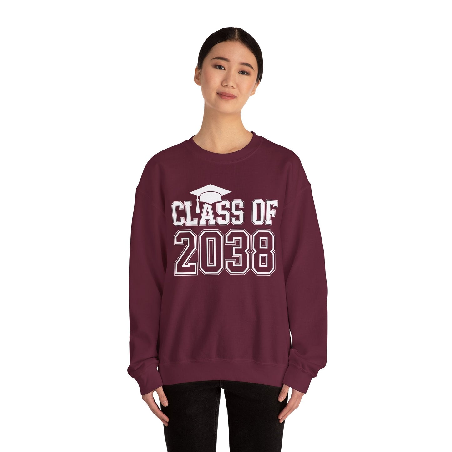 Class of 2038 Grow With Me Funny Kindergarten Back To School Sweatshirt