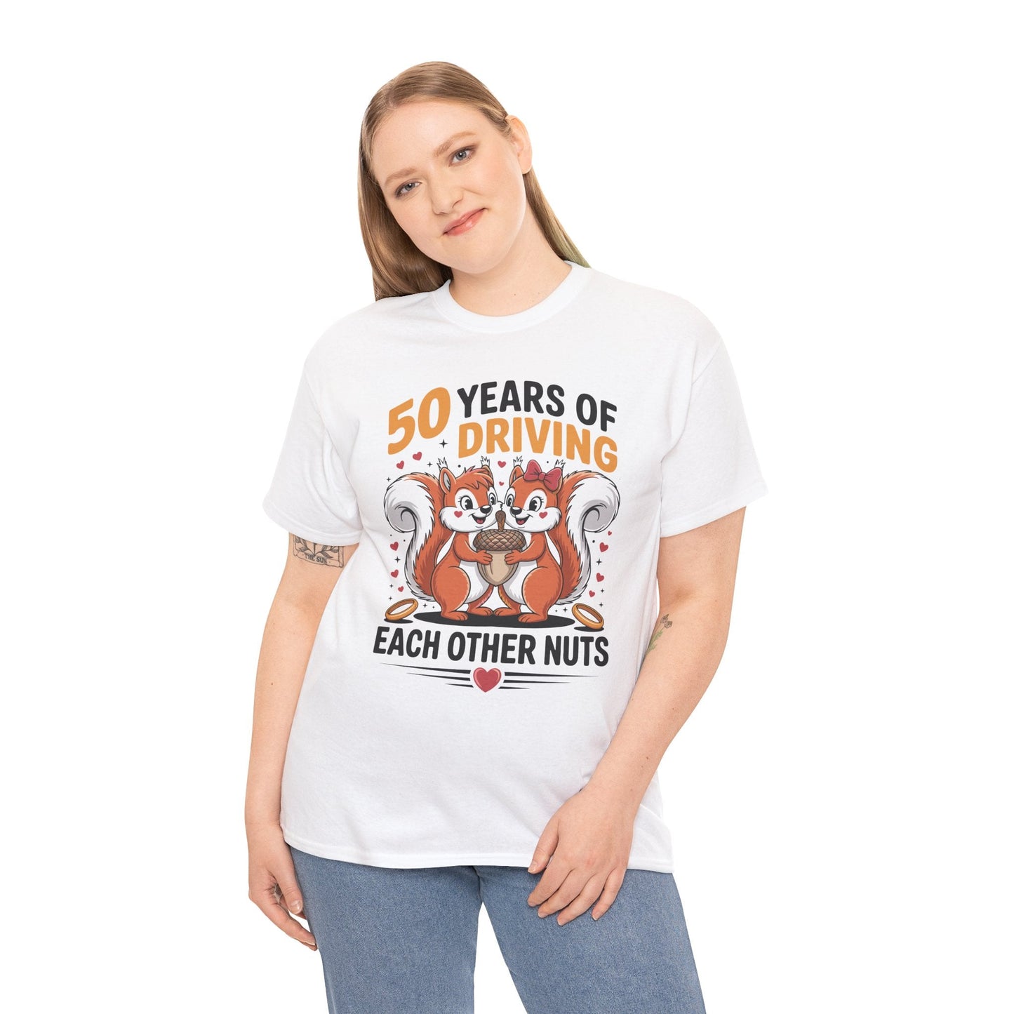 50th Wedding Anniversary 50 Years Of Driving Each Other Nuts T-Shirt