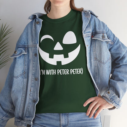 Im With Peter Couple Halloween Adult Eater Pumpkin T-Shirt