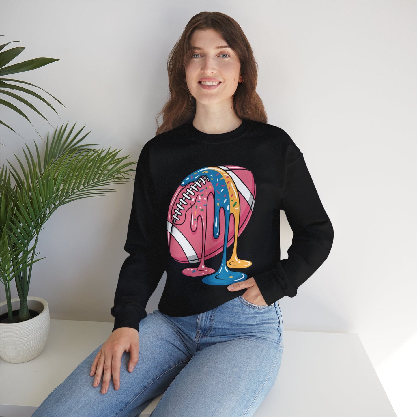 Football Drip For Lineman WR QB RB Ice Cream Sprinkles Sweatshirt