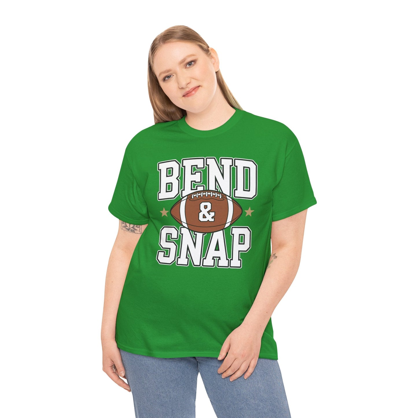 Funny Game Day Touchdown Season Cute Bend and Snap Football T-Shirt