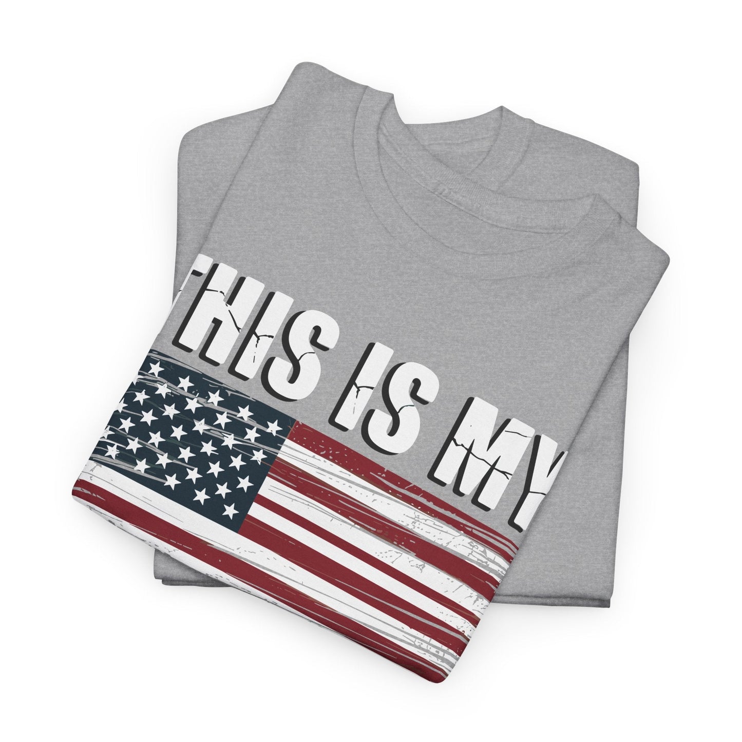 This Is My Pride Flag USA American 4th of July Patriotic T-Shirt