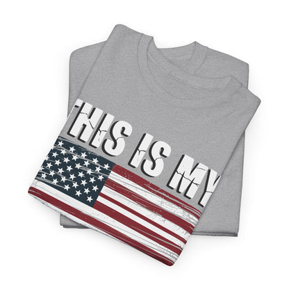 This Is My Pride Flag USA American 4th of July Patriotic T-Shirt