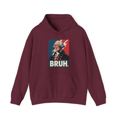 4th Of July 2025 George Washington Bruh. Meme Patriotic Hoodie
