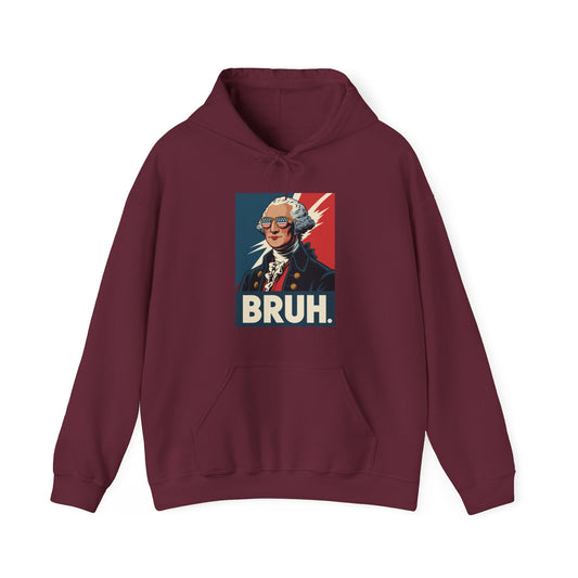 4th Of July 2025 George Washington Bruh. Meme Patriotic Hoodie