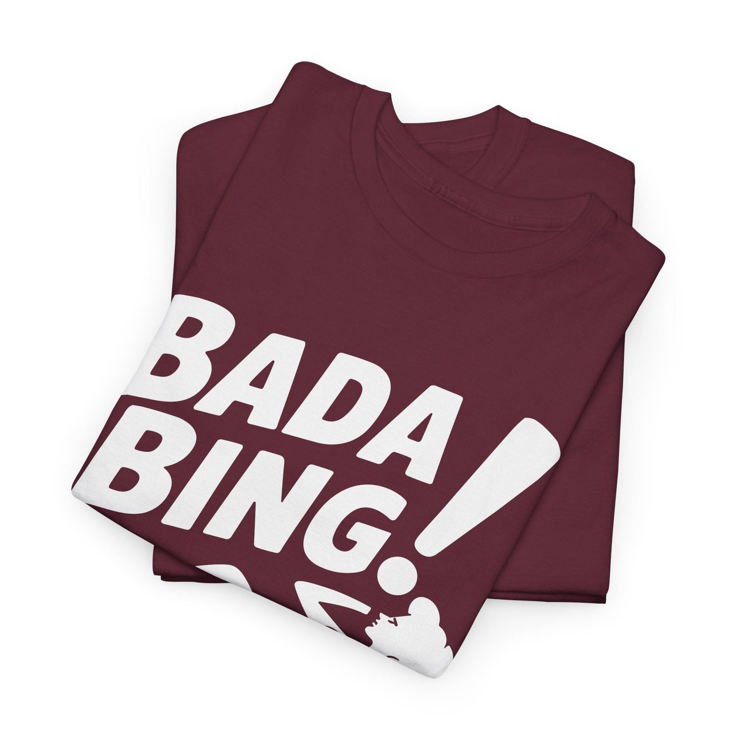 Funny Vintage Bada Sarcastic Bing Retro Sexy Girl Bada Bam T-Shirt