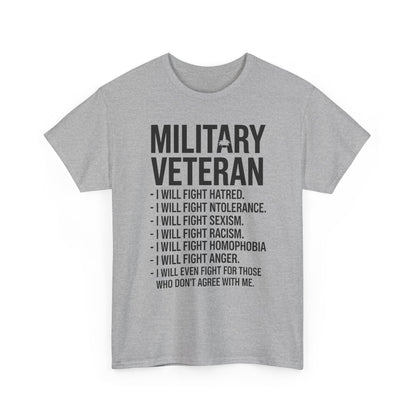 Military Veterans Against Trump 2025 Fight USA Election T-Shirt