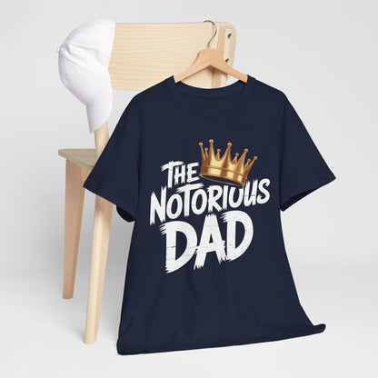 Old School Funny Hip Hop Fathers Day Notorious Dad T-Shirt