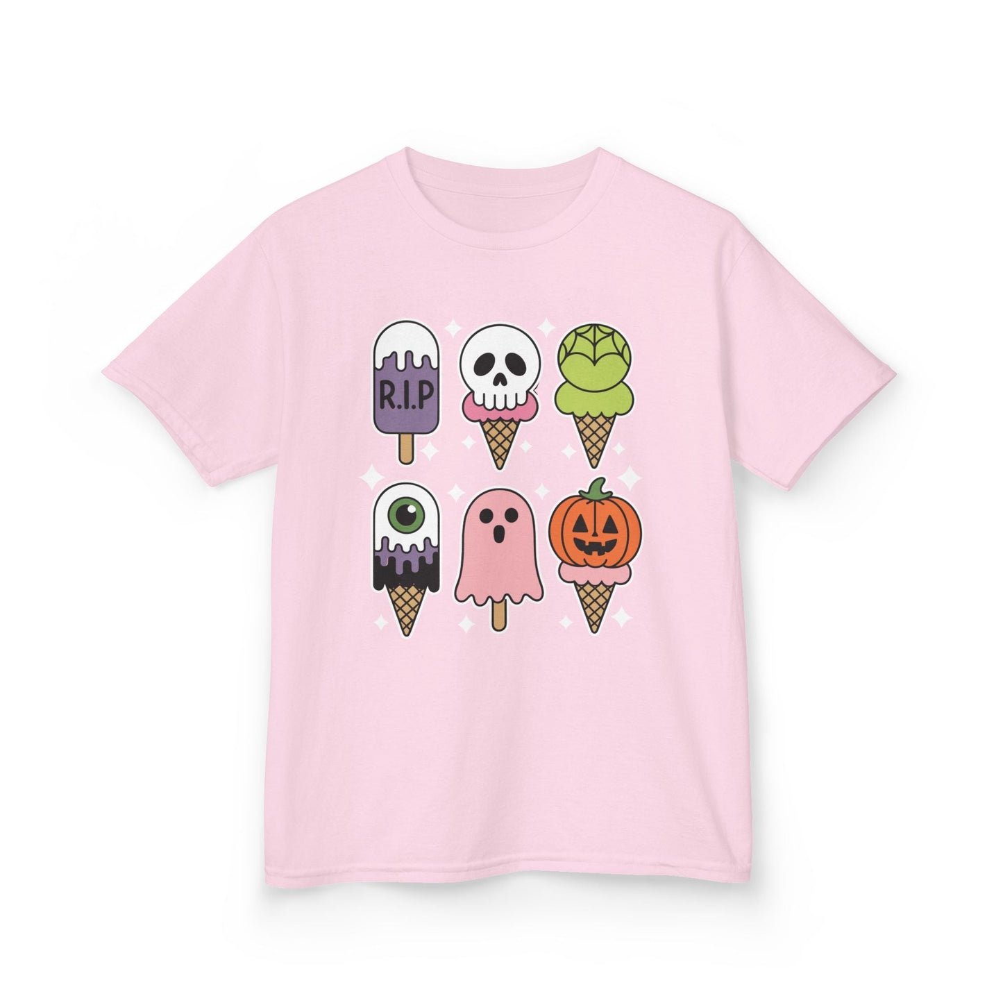 Horror Movie Summer Popsicle Halloween Ice Cream Summer-ween T-Shirt For Kids
