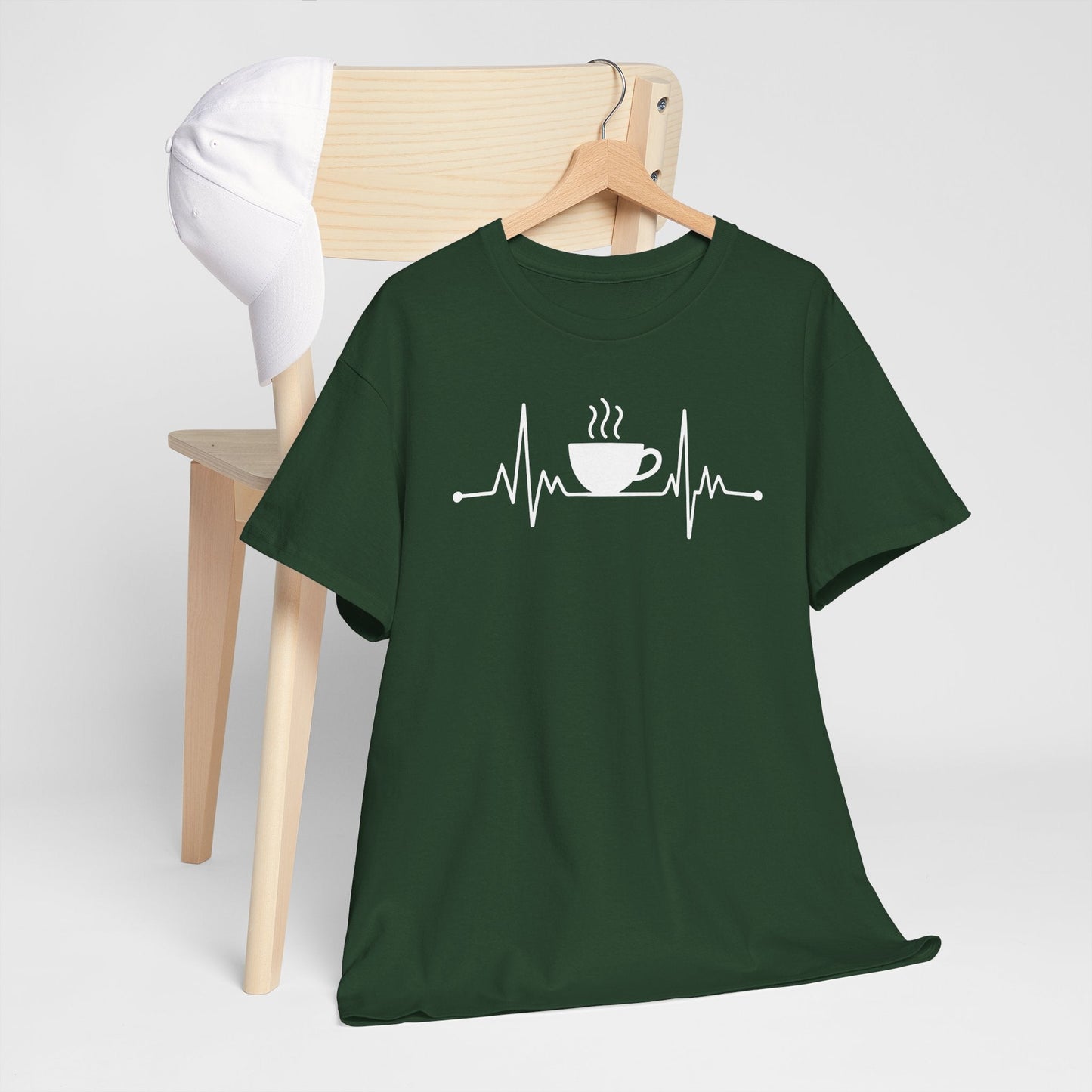 Coffee Heartbeat Drinking Coffee T-Shirt