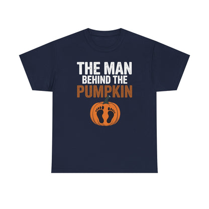Pregnant Thanksgiving Costume for Dad Expecting Lil Pumpkin T-Shirt