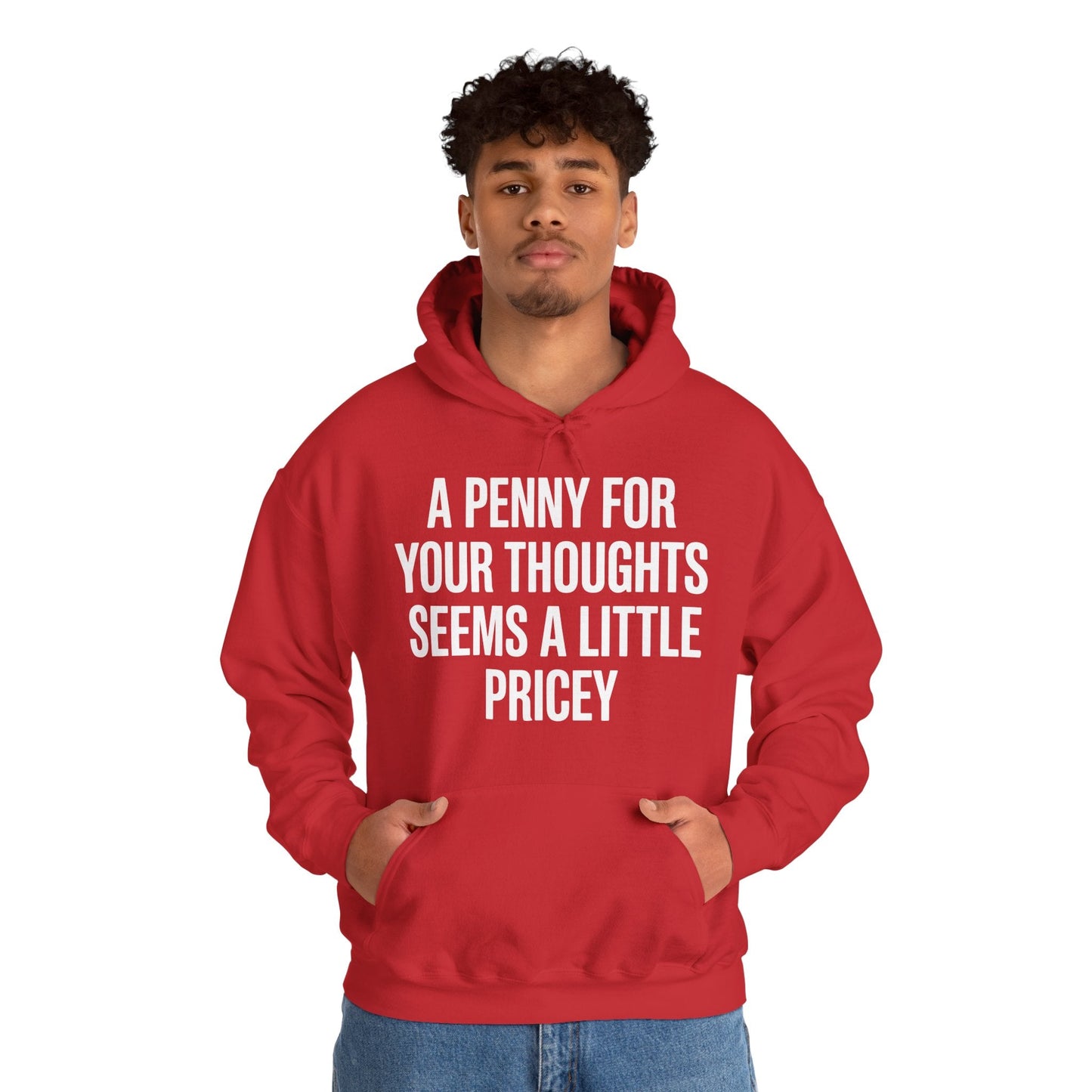 Funny Penny For Your Thoughts Sarcastic Joke Hoodie