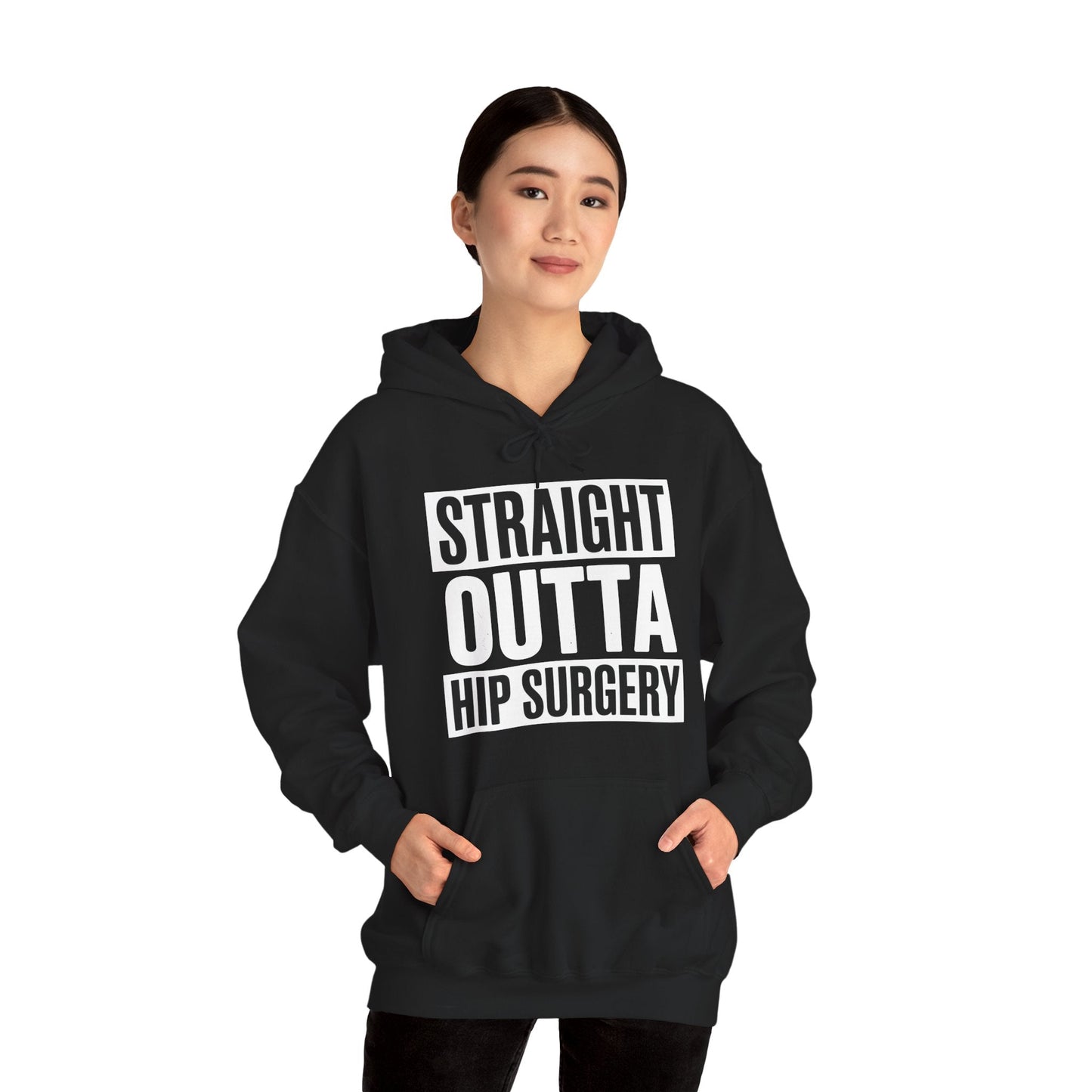 Straight Outta Hip Surgery Get Well Hip Replacement Recovery Hoodie