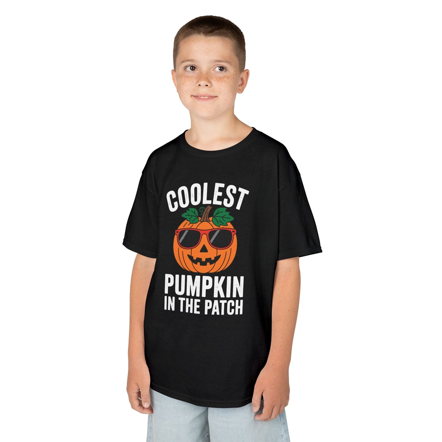 Kids Coolest Pumpkin In The Patch Halloween For Boys Girls T-Shirt