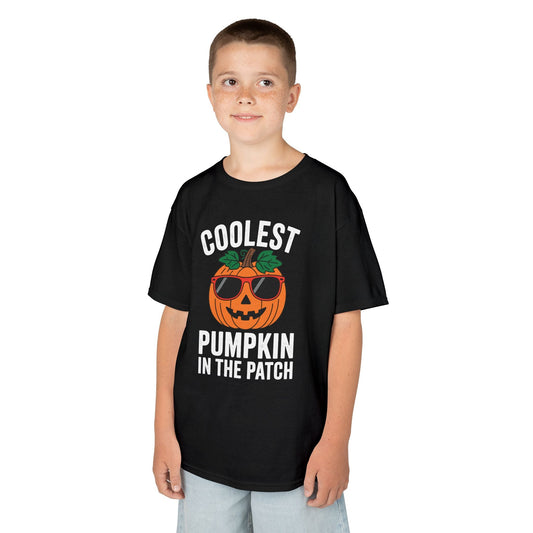Kids Coolest Pumpkin In The Patch Halloween For Boys Girls T-Shirt