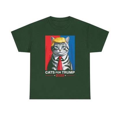 Cats For Trump 2025 Funny Tee For Vance Trump T-shirt