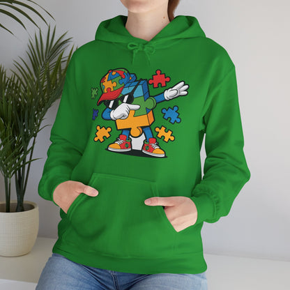 Dabbing Puzzle Autism Awareness Hoodie