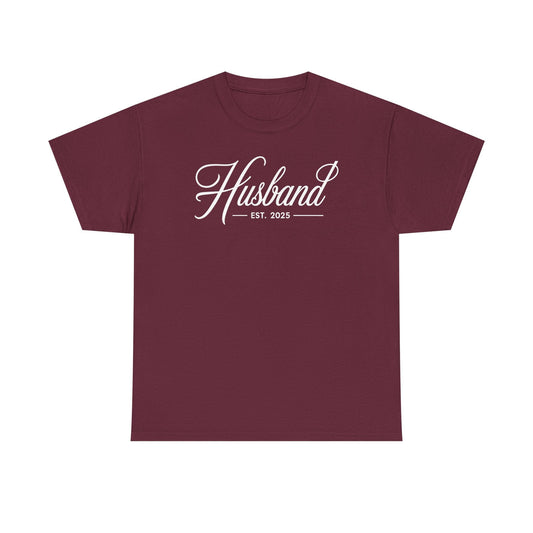 Couples Gifts For Husband And Wife Matching Husband Est 2025 Just Married Honeymoon Wedding T-Shirt