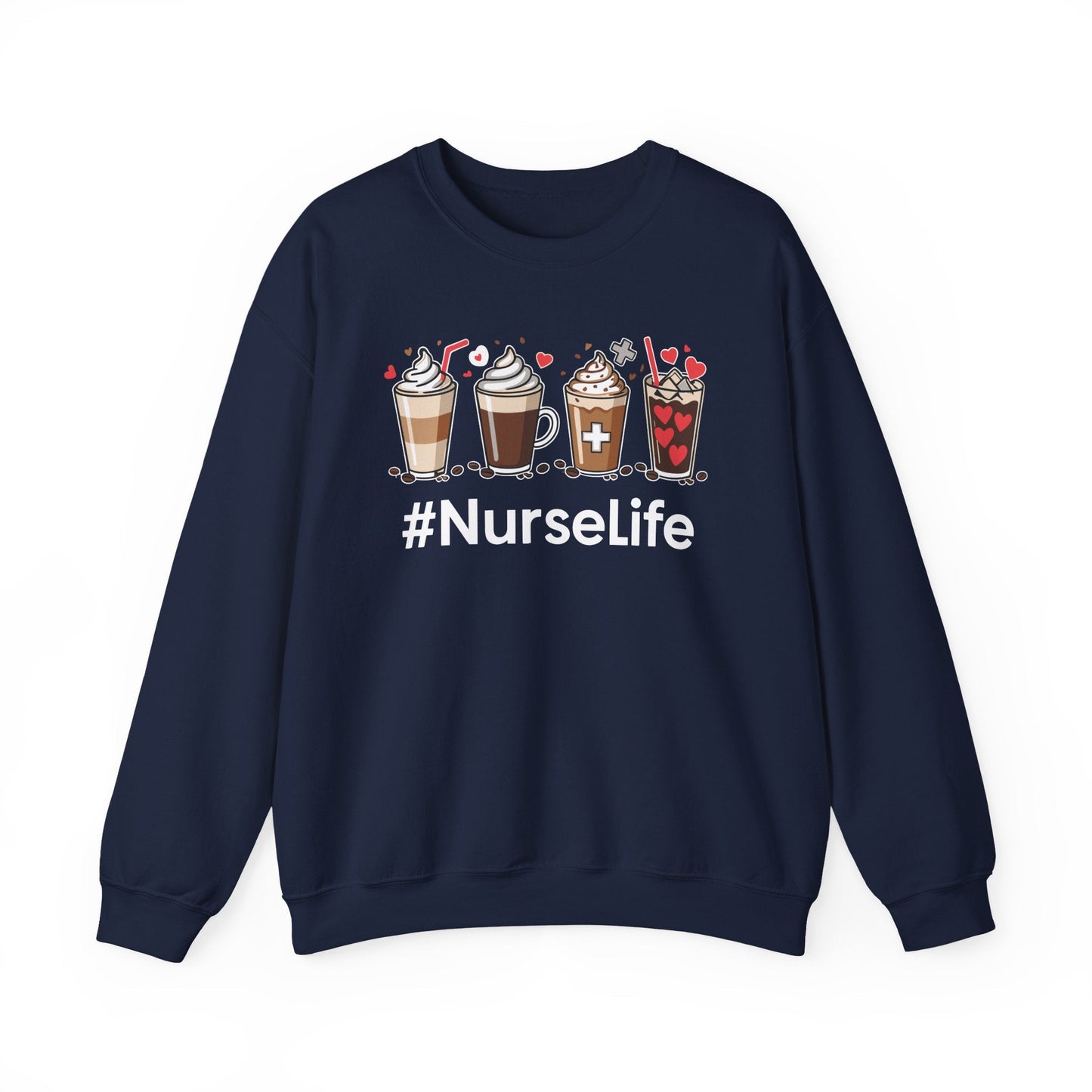 Nurse Life Funny Coffee Nurses Fuel Registered Nurse Medical Sweatshirt